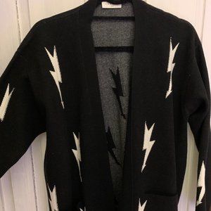 Lightning Bolt Sandro Cashmere Cardigan !